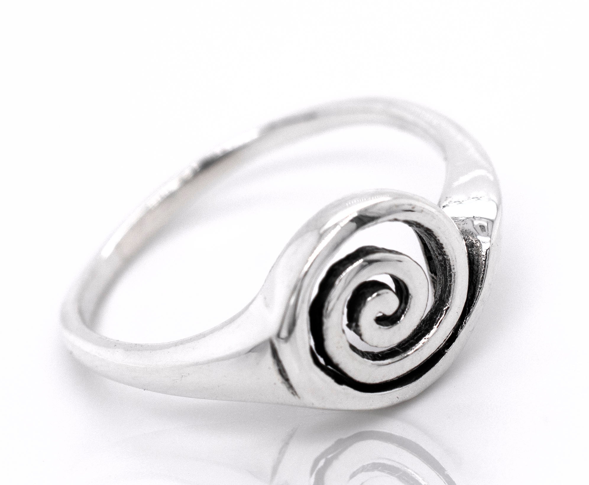 Sterling Silver Wire Wrapped Double Spiral Toe Ring | Kim's Jewels