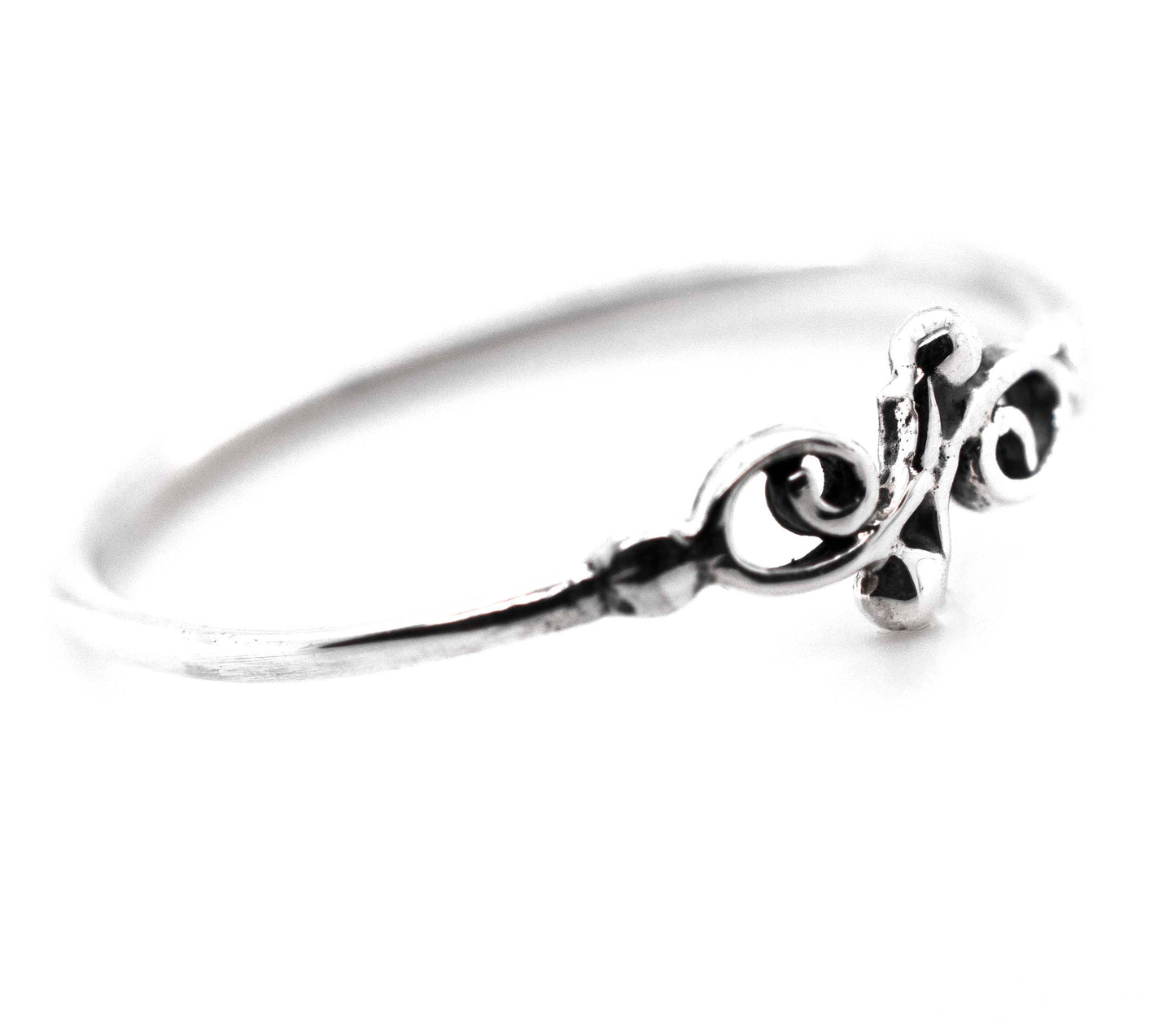 
                  
                    A Dainty Filigree Ring from Super Silver, with a swirl filigree design, perfect for day-to-day wear.
                  
                