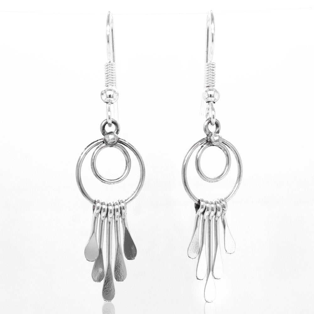 
                  
                    Super Silver's Zuni Silver Waterfall Earrings, inspired by Native American southwest charm.
                  
                